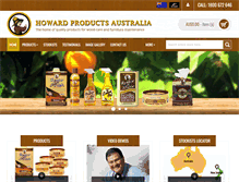 Tablet Screenshot of howardproducts.com.au