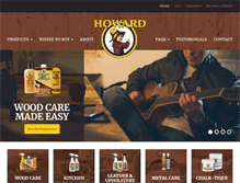 Tablet Screenshot of howardproducts.com